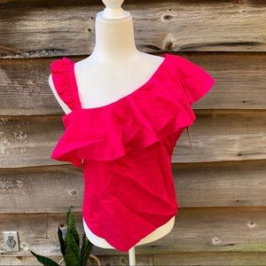 The Edit by Seventeen Ruffled Top Size 9 NWT Juniors Pink